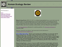 Tablet Screenshot of humanecologyreview.org